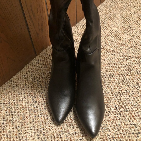 Mark. By Avon tall order boots all black with gold accent on the back sz 7 - Picture 5 of 8